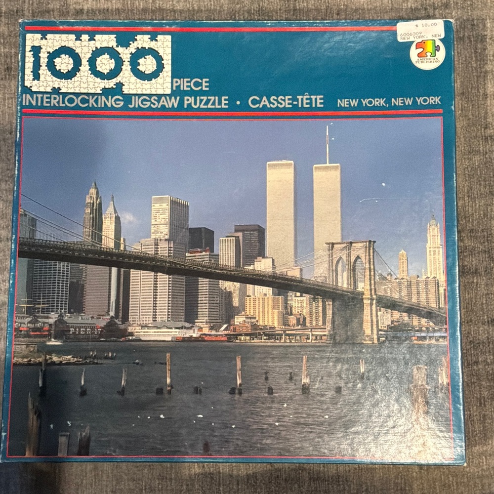 Vintage New York City Skyline Jigsaw Puzzle, factory sealed